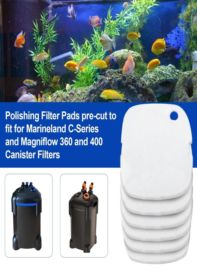 Batator Rite-Size T Aquarium Polishing Filter Pads Fits for Marineland C-Series and Magniflow 360 and 400 Canister Filters, Aquarium Filter Media Support Mechanical Aquarium Filtration- 6 Pcs - Image 2